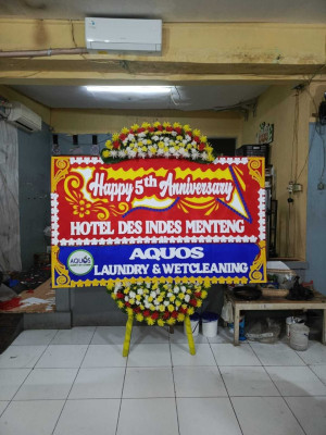 Papan Bunga Stasiun Pasar Senen